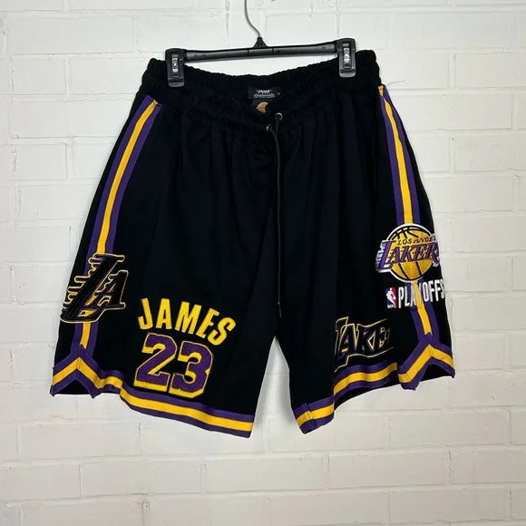 LeBron James LA Lakers Pro Standard Official Merch Athletic Shorts - Picture 1 of 5